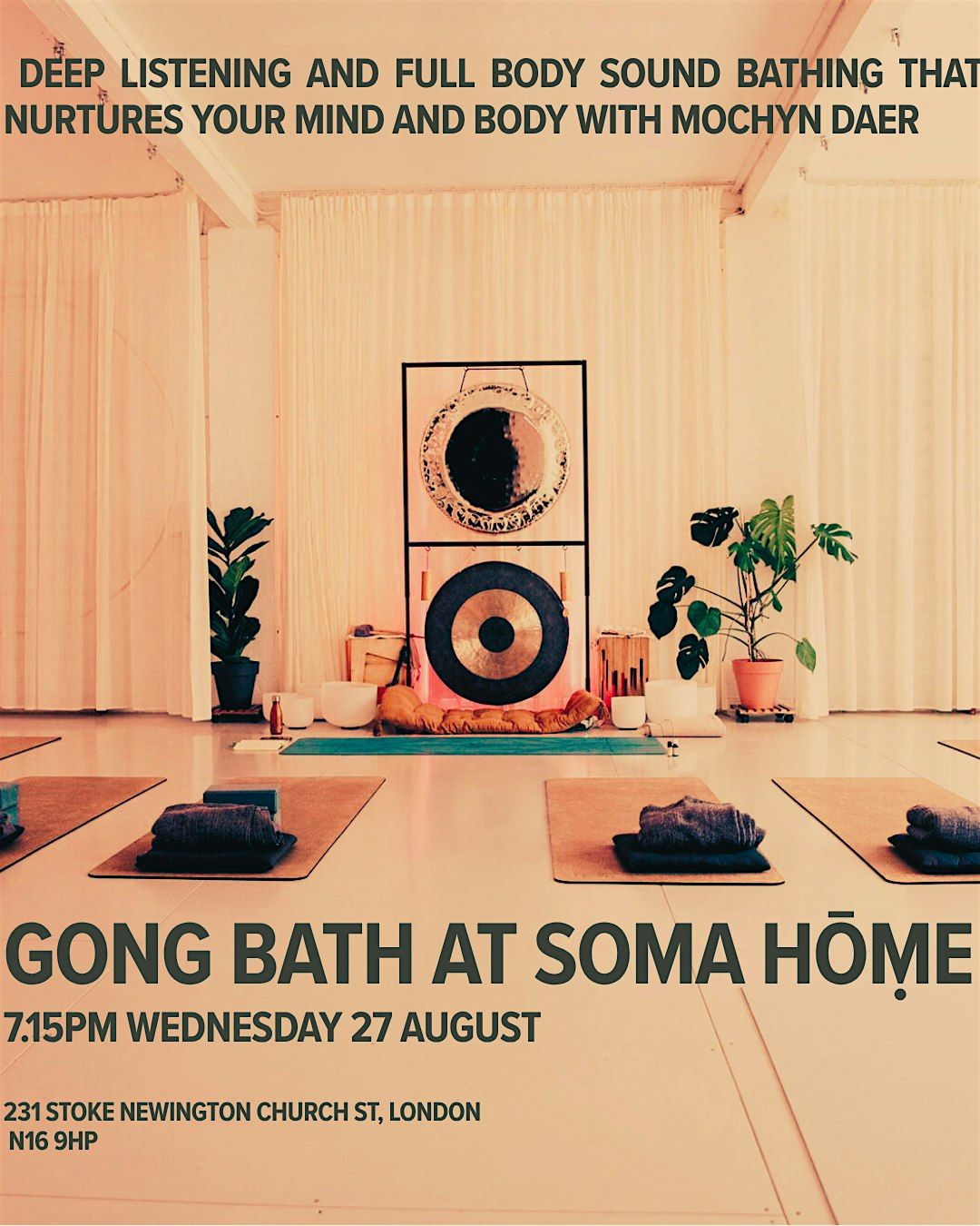 Deep Meditation and Relaxation Gong Bath at Soma hŌṃe, 27 August | Event in London | AllEvents