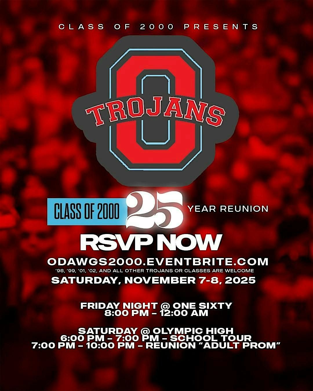 Olympic HS 25th Reunion: Class of 2000, 8 November | Event in Charlotte | AllEvents