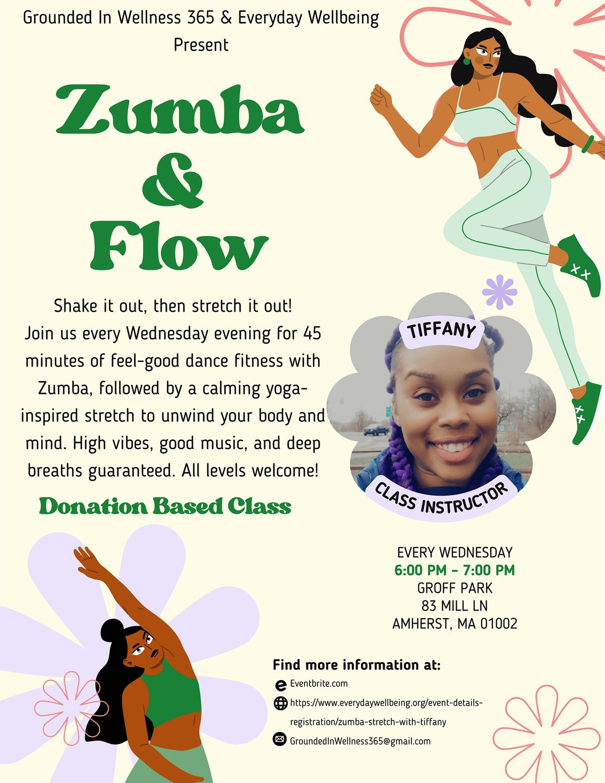 Zumba & Flow, 3 September | Event in Amherst | AllEvents