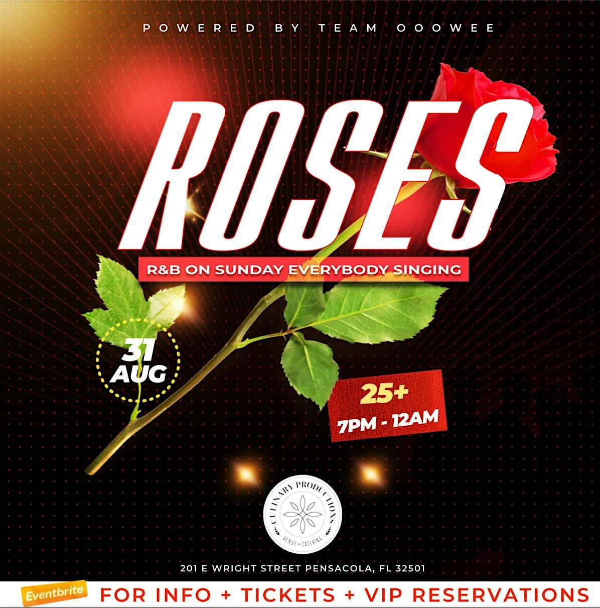 Roses (R&B On Sunday Everybody Singing), 31 August | Event in Pensacola | AllEvents
