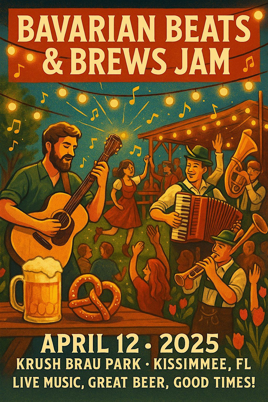 Bavarian Beats & Brews Jam Where Music Meets the Magic of the Biergarten, 12 April | Event in Kissimmee