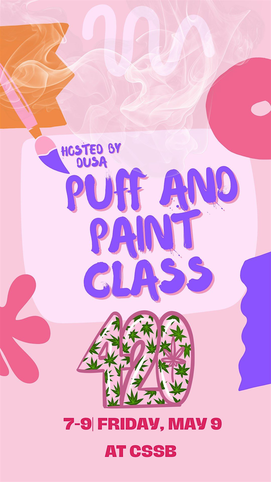 PUFF & PAINT | HOSTED BY DUSA, 9 May | Event in Sacramento | AllEvents