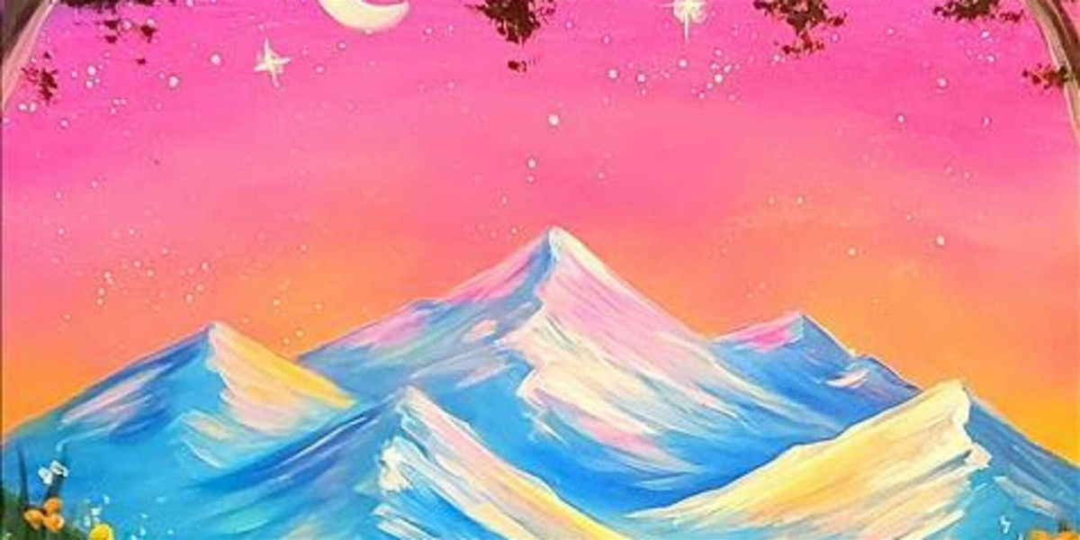 Nightfall Bloom in the Starlit Mountains - Paint and Sip by Classpop!™ | Event in Denver | AllEvents