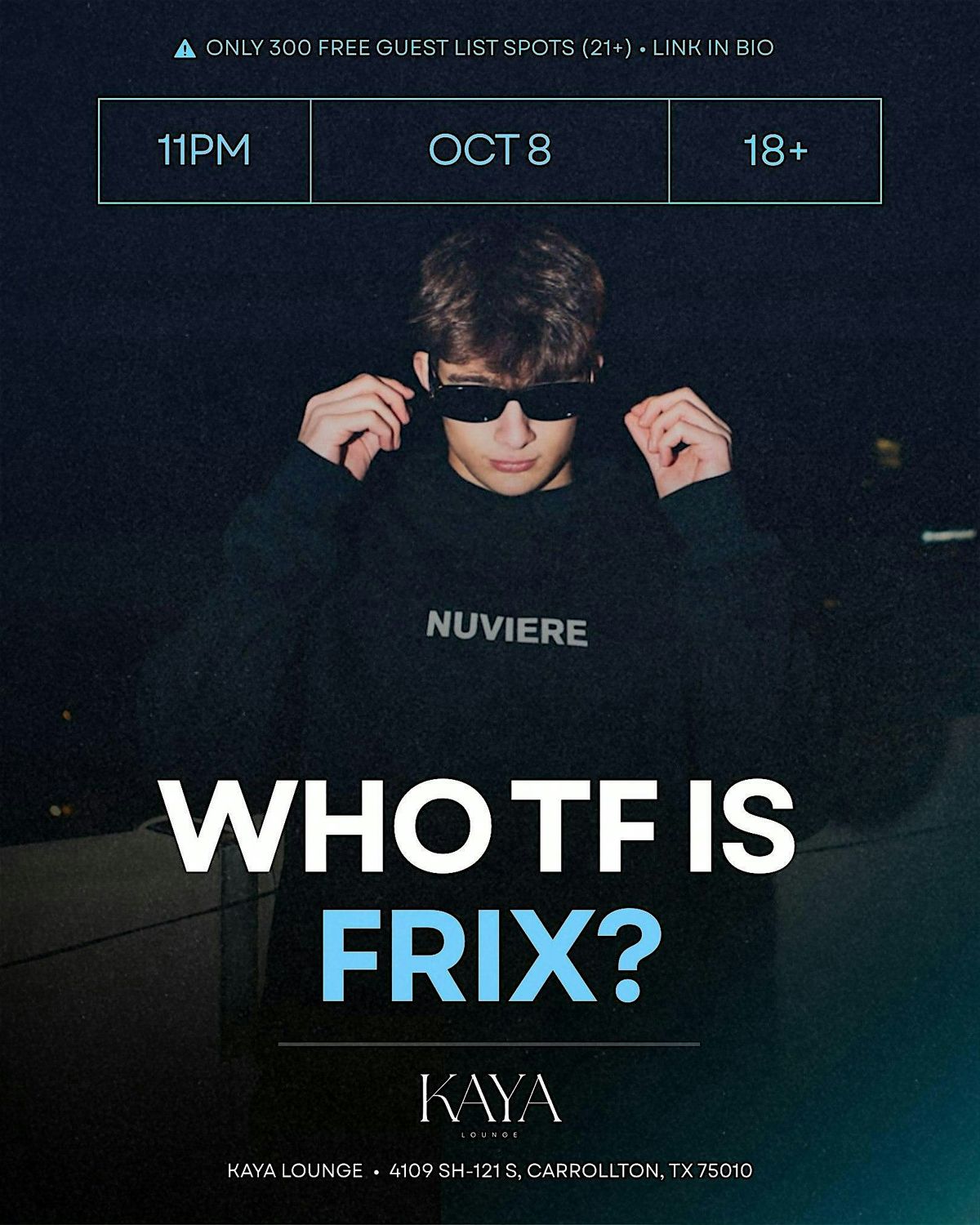 WHO TF IS FRIX?, 8 November | Event in Carrollton | AllEvents