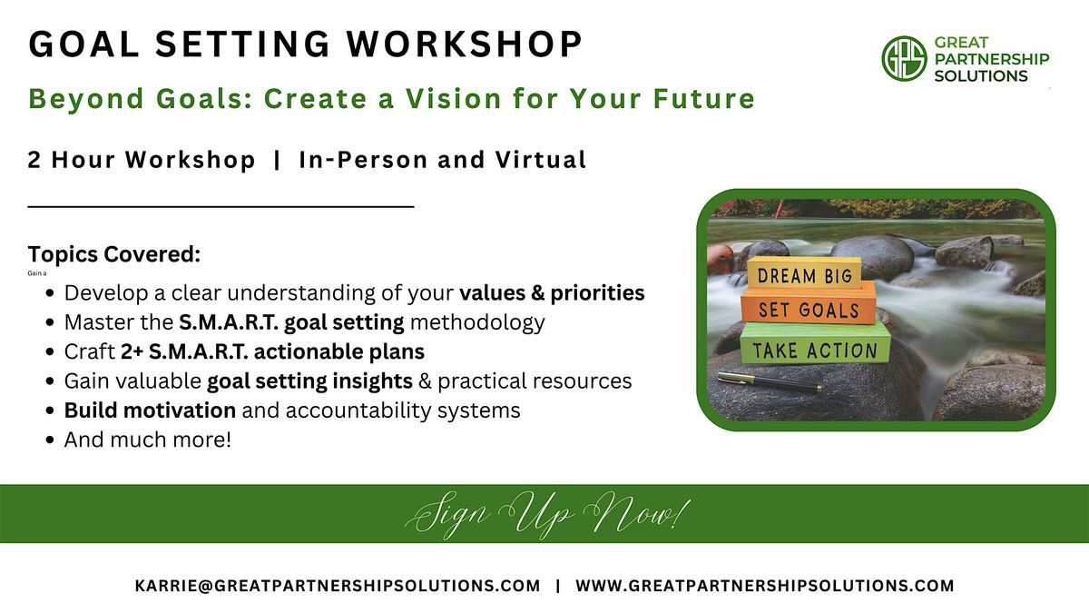 GOAL SETTING WORKSHOP: Beyond Goals: Create a Vision for Your Future!, 18 July | Event in Fort Lauderdale