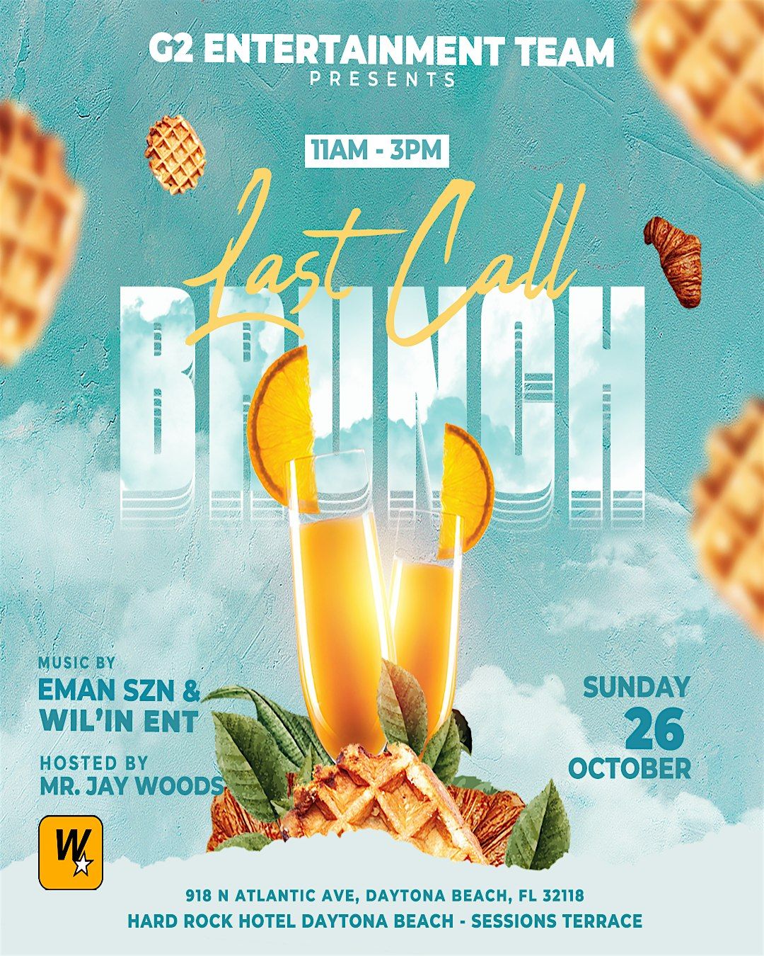 Last Call Brunch (23+), 26 October | Event in Daytona Beach | AllEvents