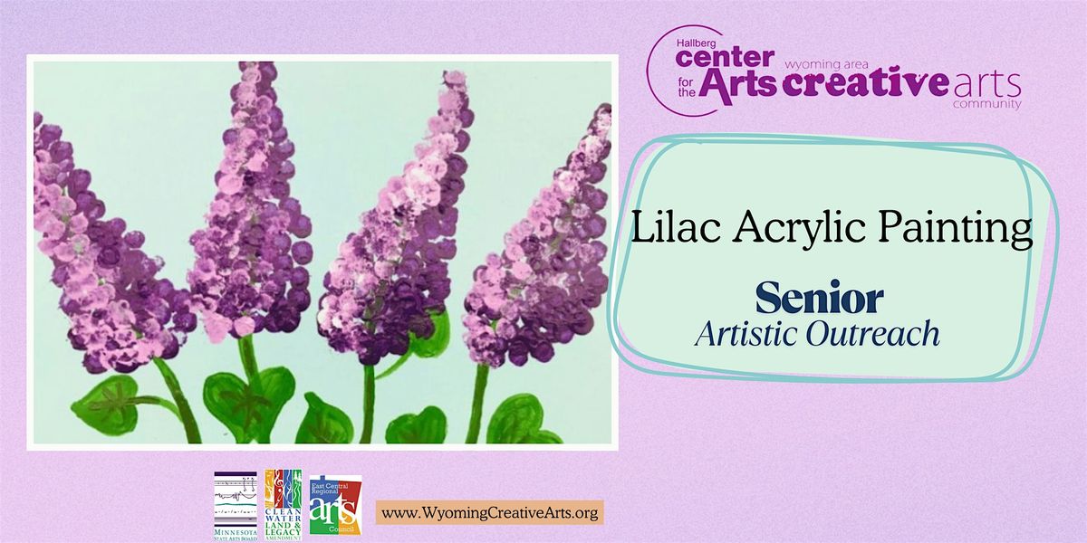 Lilac Acrylic Painting-  Free Senior Art Class, 6 May | Event in Wyoming | AllEvents