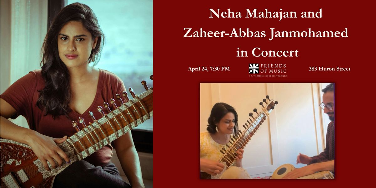 Neha Mahajan, Sitar, 24 April | Event in Toronto | AllEvents