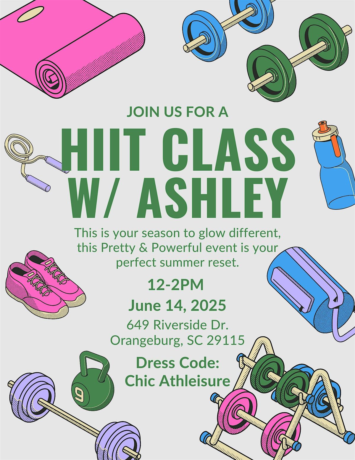 Pretty & Powerful: HIIT Class with Ashley, 14 June | Event in Orangeburg | AllEvents