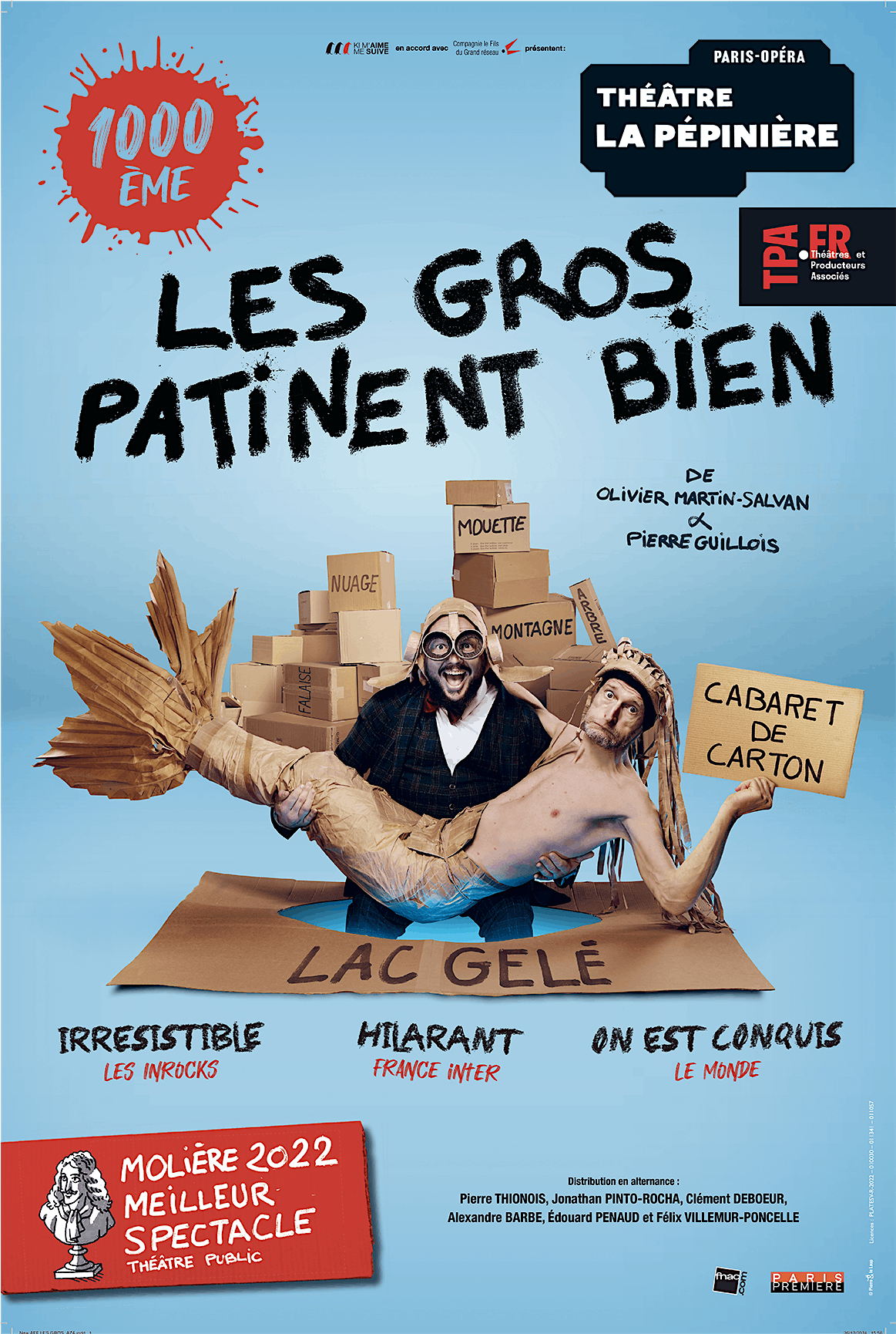 Pour la rentrée, une pièce multi-récompensée:  LES GROS PATINENT BIEN, 9 October | Event in Paris | AllEvents