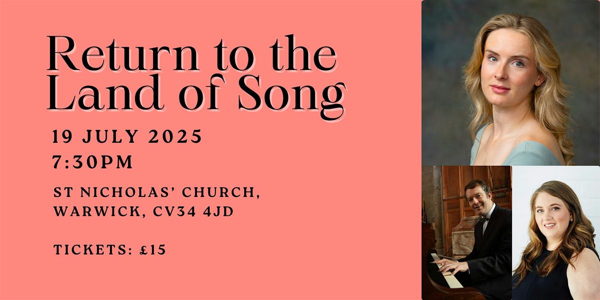 Return to the Land of Song, 19 July | Event in Warwick | AllEvents