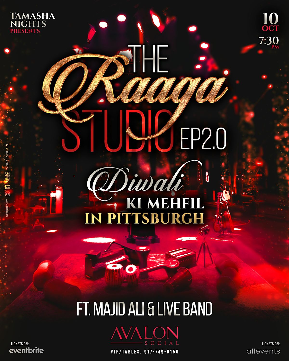 PGH RAAGA STUDIO- LIVE BOLLYWOOD SUFI NIGHT FT. MAJID ALI @AVALON SOCIAL, 10 October | Event in Pittsburgh