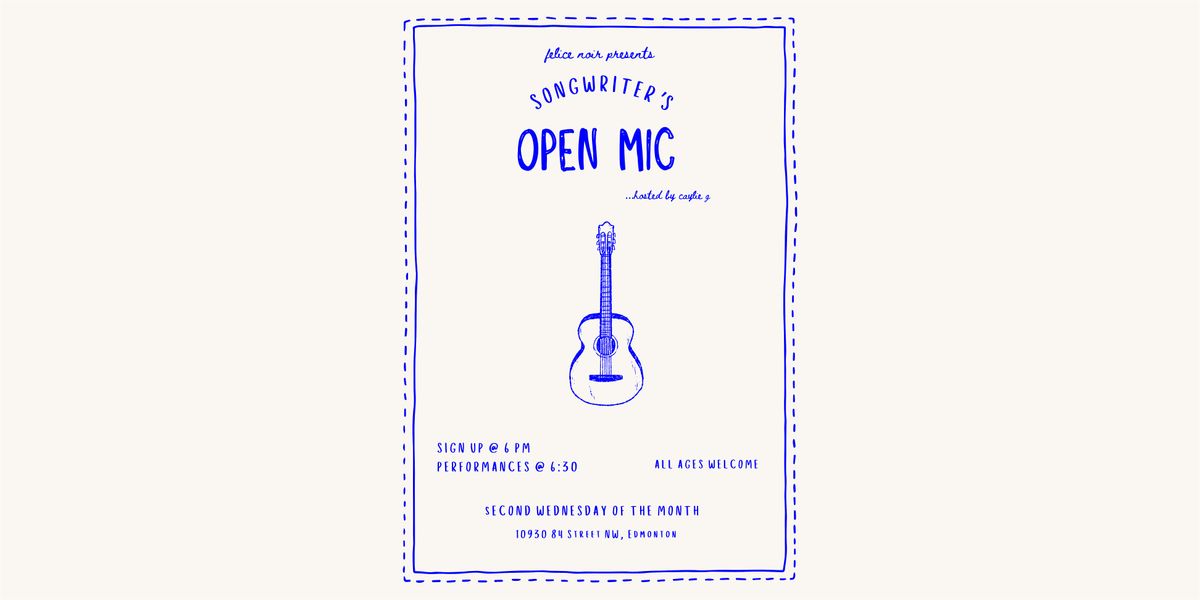 Songwriter's Open Mic | Event in Edmonton | AllEvents