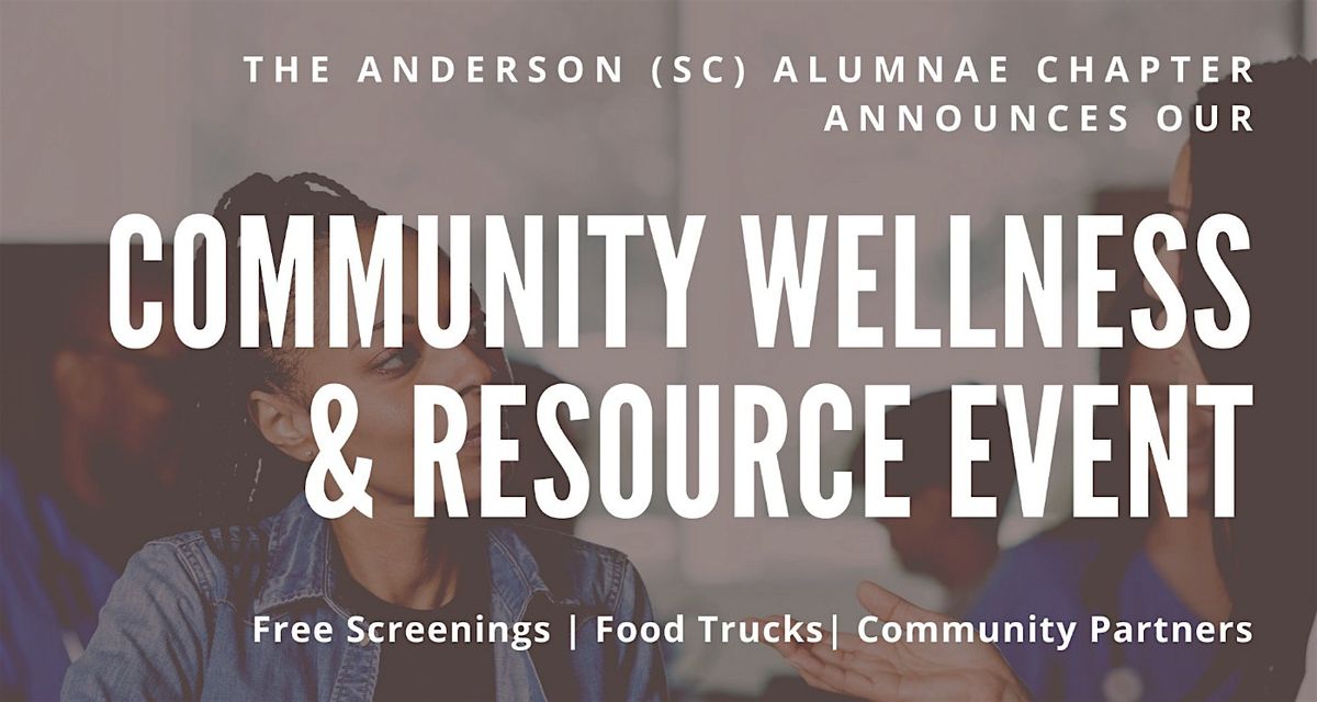 2025 AACDST Community Wellness and Resource Fair, 2 August | Event in Anderson | AllEvents