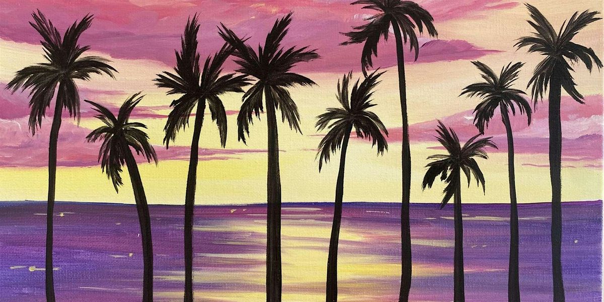 Epic Purple Palms - Paint and Sip by Classpop!™, 10 July | Event in Rancho Palos Verdes | AllEvents