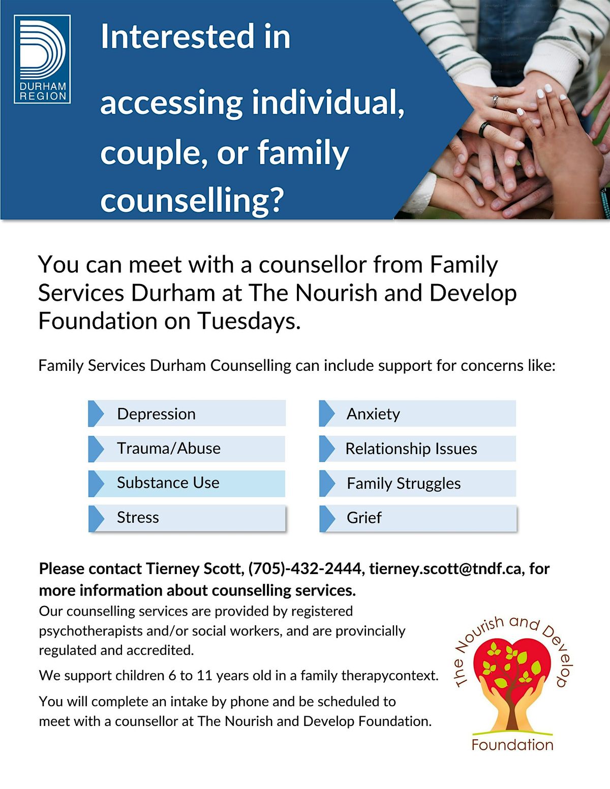Counselling Available at The Nourish and Develop Foundation | Event in Cannington | AllEvents