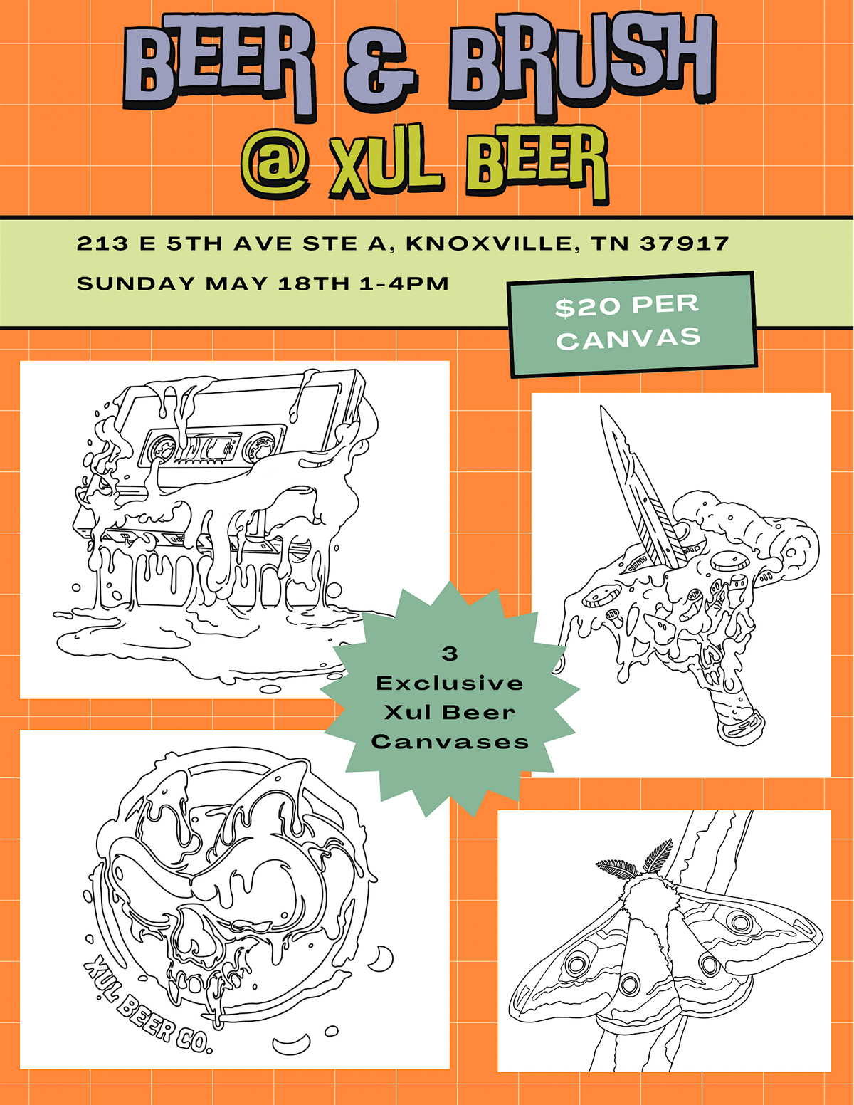 Beer and Brush, 18 May | Event in Knoxville | AllEvents