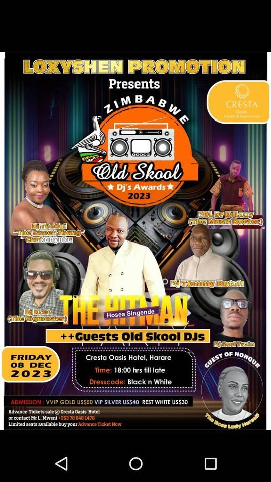 ZIMBABWE OLD SKOOL DJS AWARDS 2023, Harare, Zimbabwe, Chitungwiza, 8