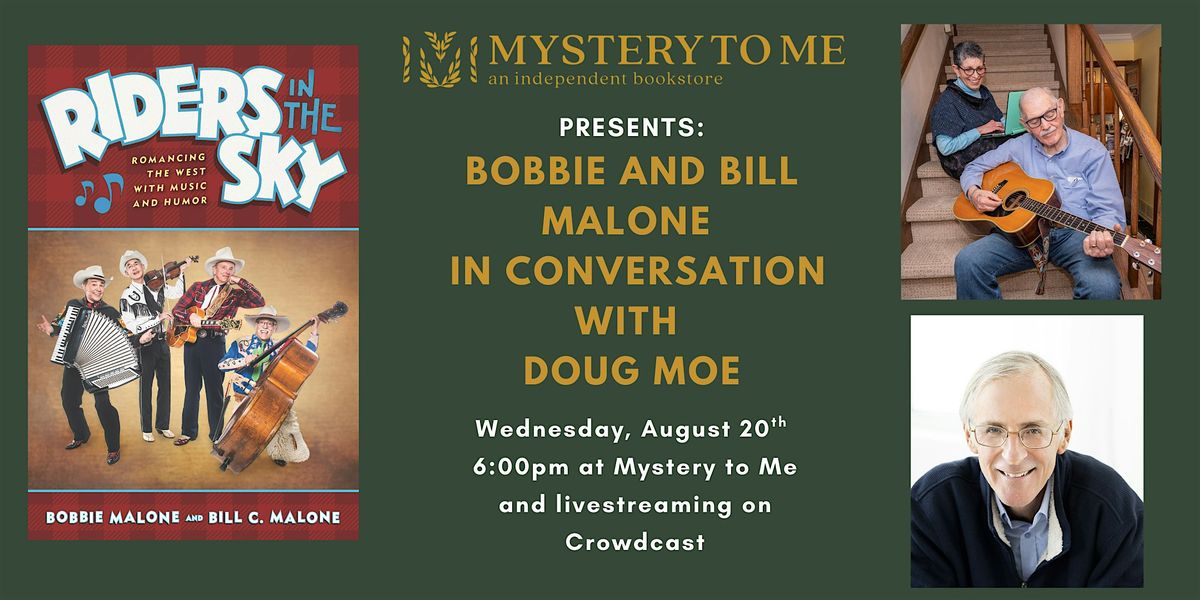 Live@MTM: Bobbie and Bill Malone in Conversation with Doug Moe, 20 August | Event in Madison | AllEvents