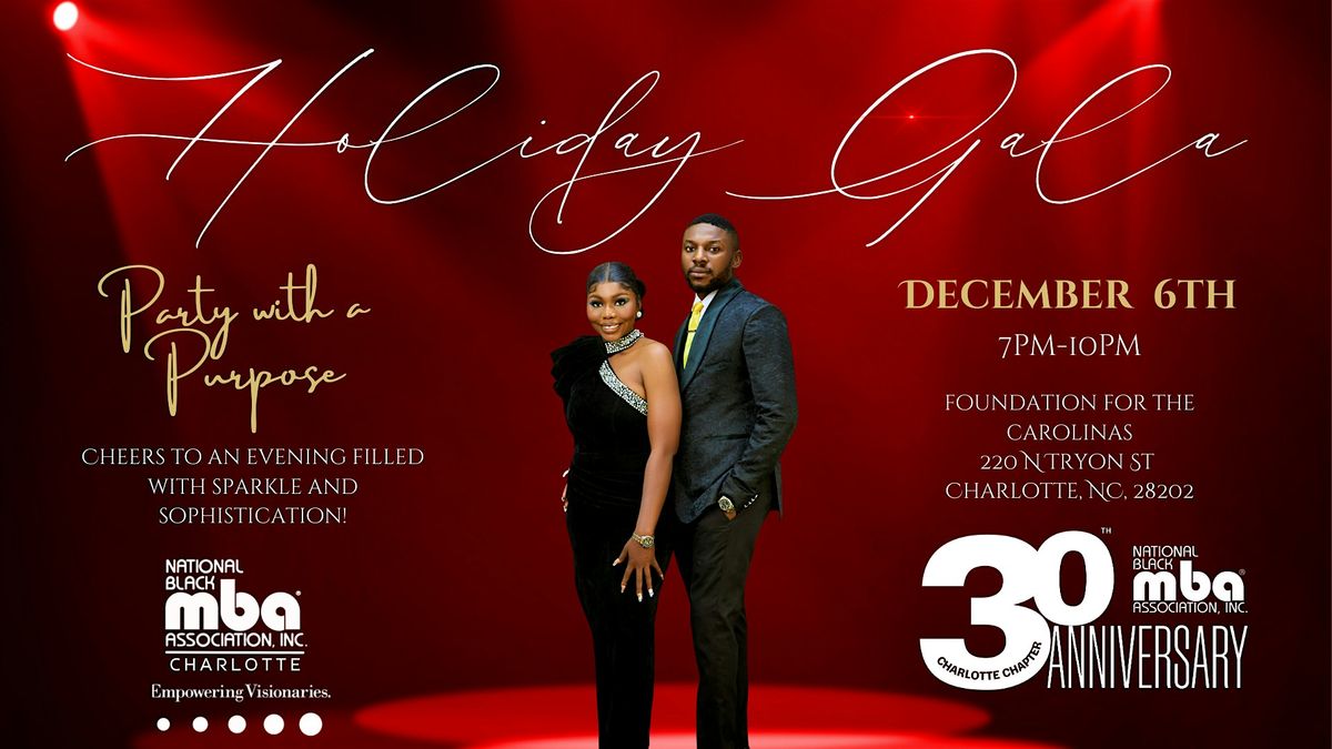 30th Anniversary Gala: A Celebration of Legacy & Leadership, 6 December | Event in Charlotte | AllEvents