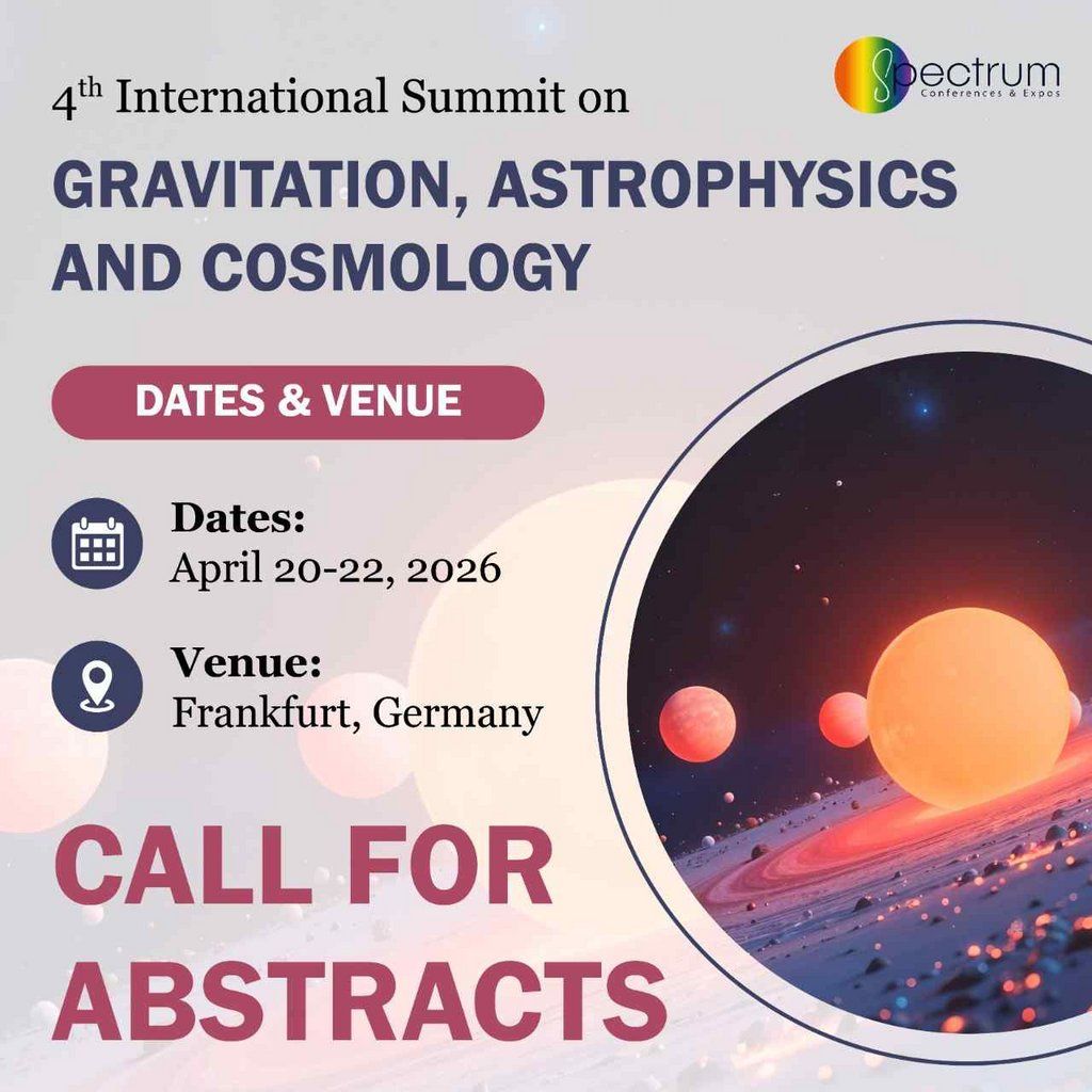 4th International Summit on Gravitation, Astrophysics &Cosmology, 20 April | Event in Frankfurt | AllEvents