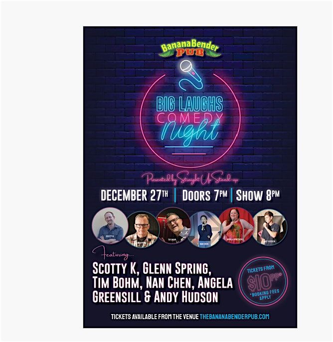 Banana Bender Big Laughs, 27 December | Event in Palmview | AllEvents