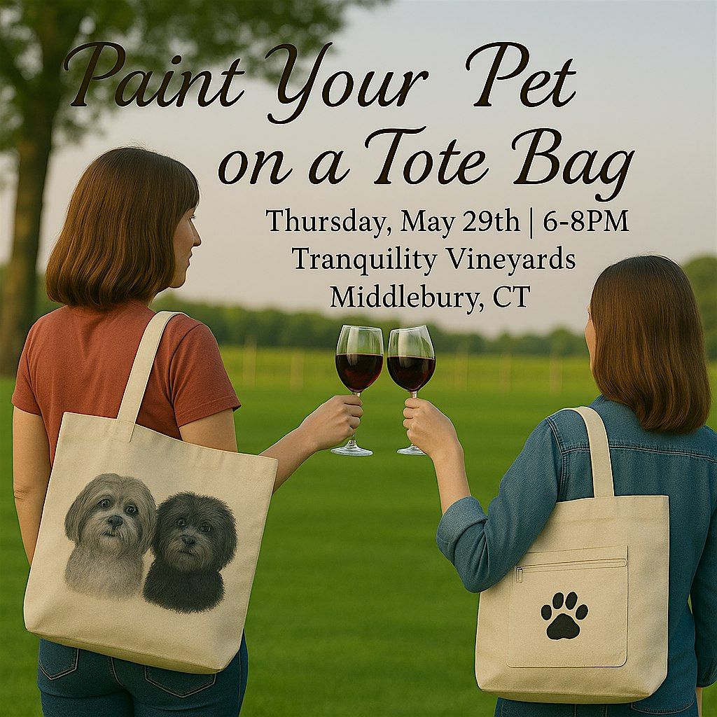 Paint Your Pet on a Tote Bag, 29 May | Event in Middlebury | AllEvents