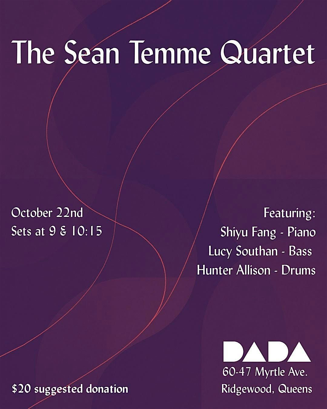The Sean Temme Quartet, 22 October | Event in Queens | AllEvents