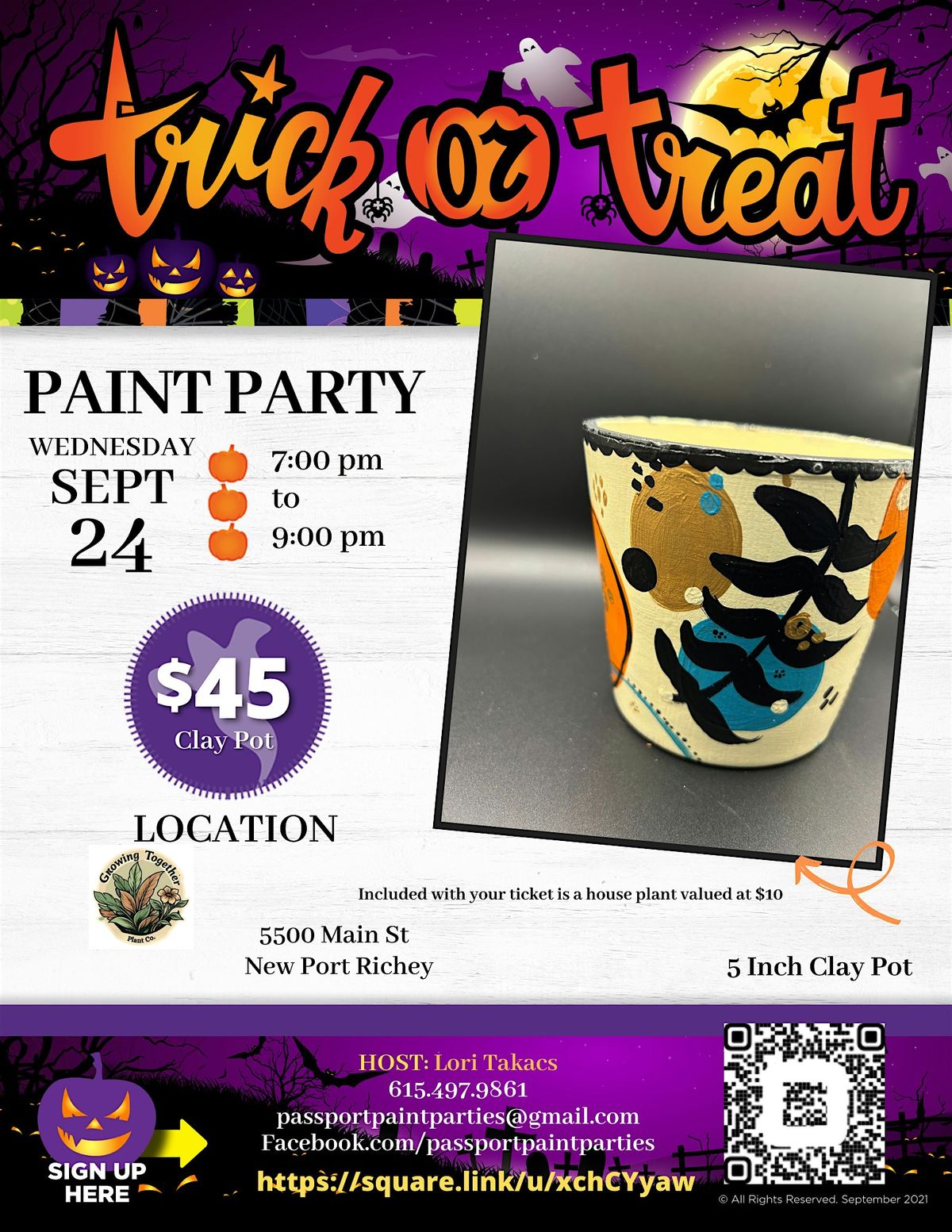9.24.25 Fall Foliage Paint and Sip at Growing Together Plant Company, 24 September | Event in New Port Richey