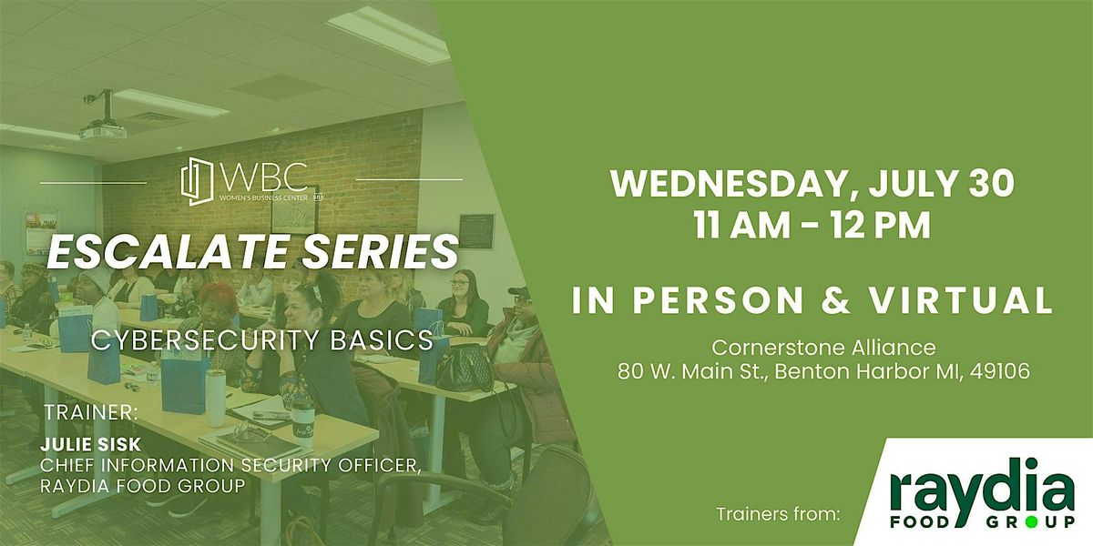 Cybersecurity Basics, 30 July | Event in Benton Harbor | AllEvents
