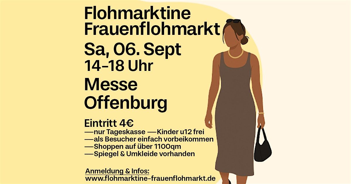 Flohmarktine Frauenflohmarkt / Mädchenflohmarkt! Sa, 06. September, Messe, 6 September | Event in Offenburg