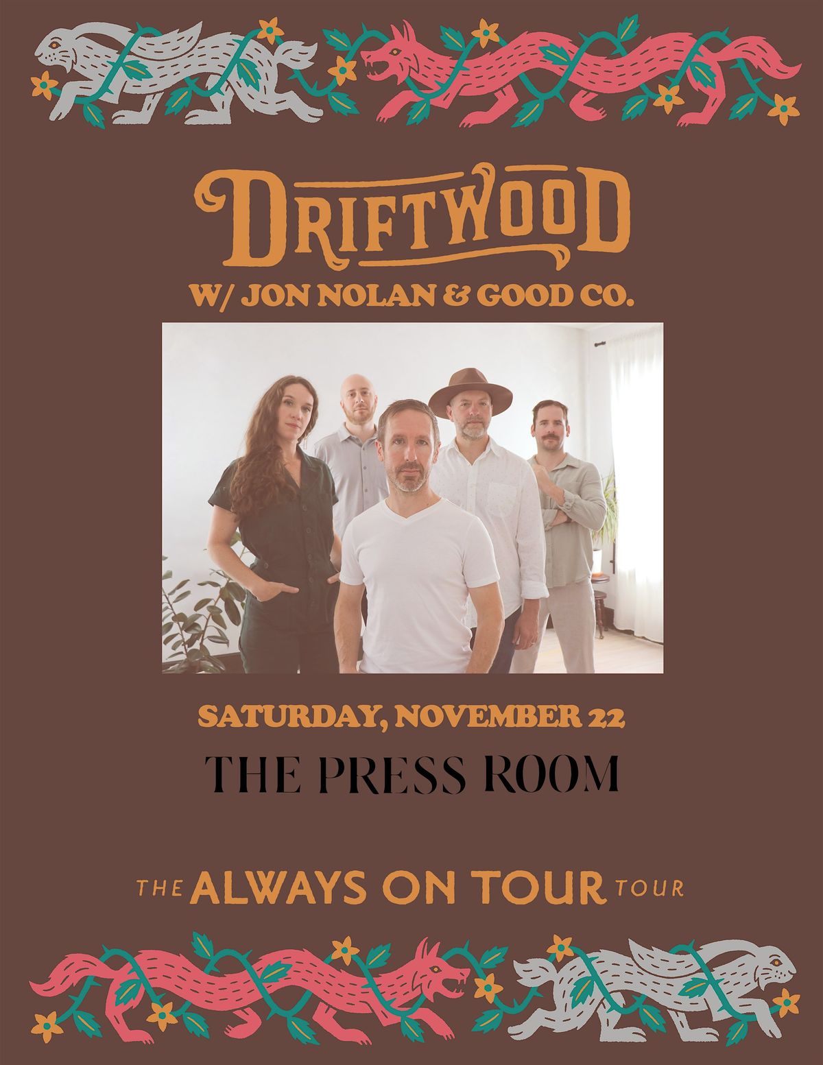 Driftwood w/ Jon Nolan & Good Co., 22 November | Event in Portsmouth | AllEvents