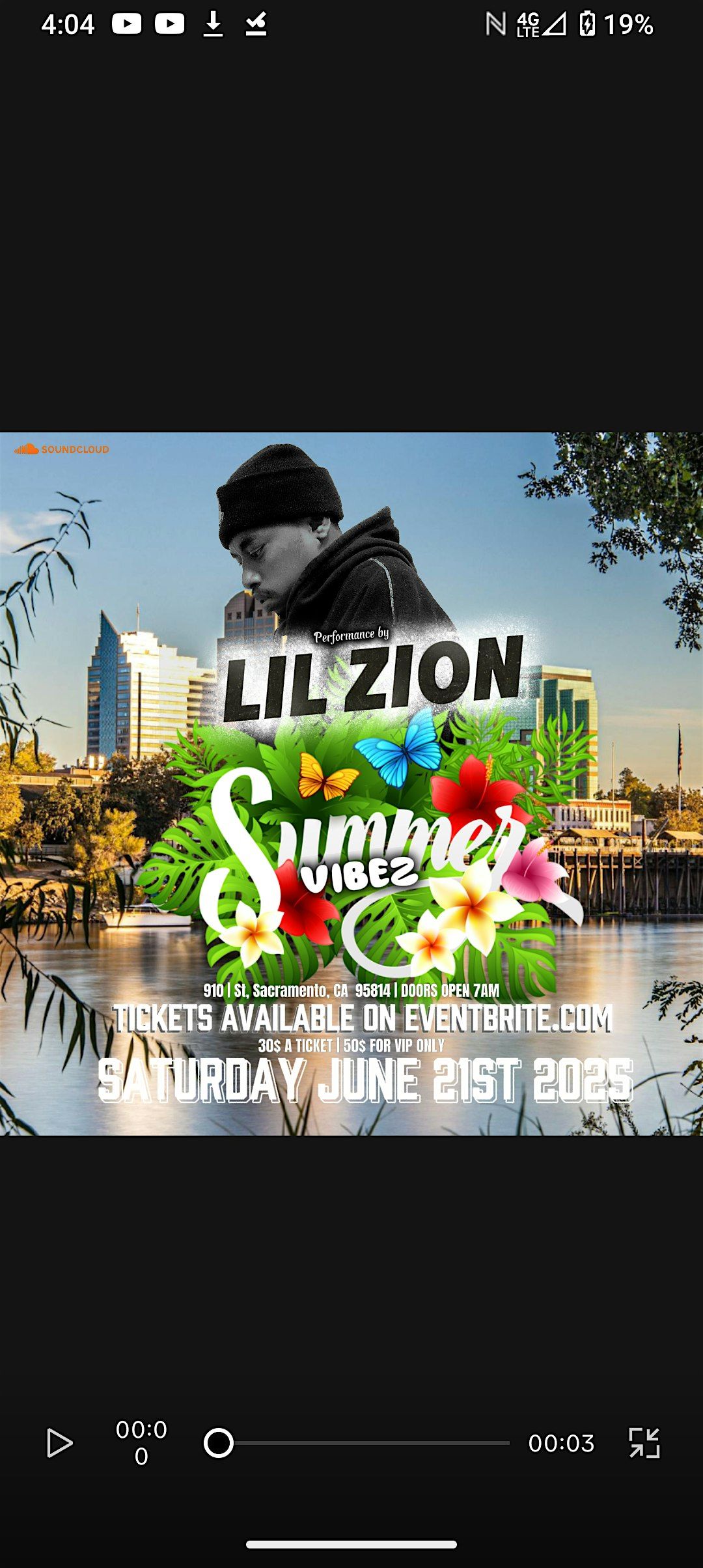 SummerVibe Performance by LIL ZION, 21 June | Event in Sacramento | AllEvents
