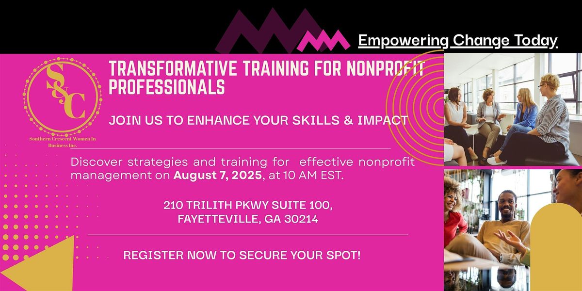 Transformative Training for Nonprofit Professionals, 7 August | Event in Fayetteville | AllEvents