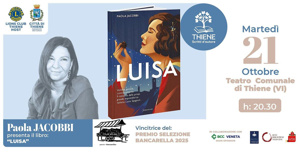 Paola Jacobbi - Thiene Scritti d'autore, 21 October | Event in Thiene | AllEvents