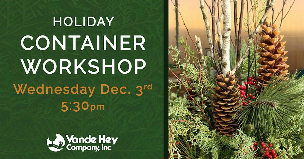 Holiday Container Workshop, 3 December | Event in Appleton | AllEvents