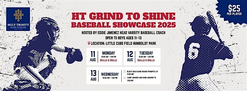 HT Grind To Shine Baseball Showcase 2025, 11 August | Event in Chicago | AllEvents