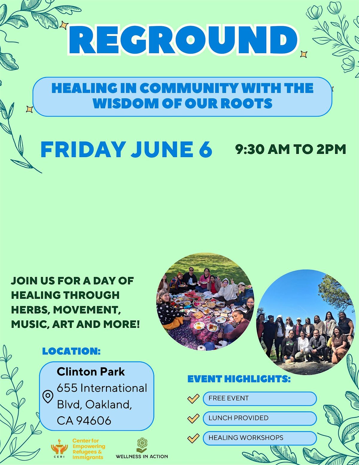 Reground, 6 June | Event in Oakland | AllEvents