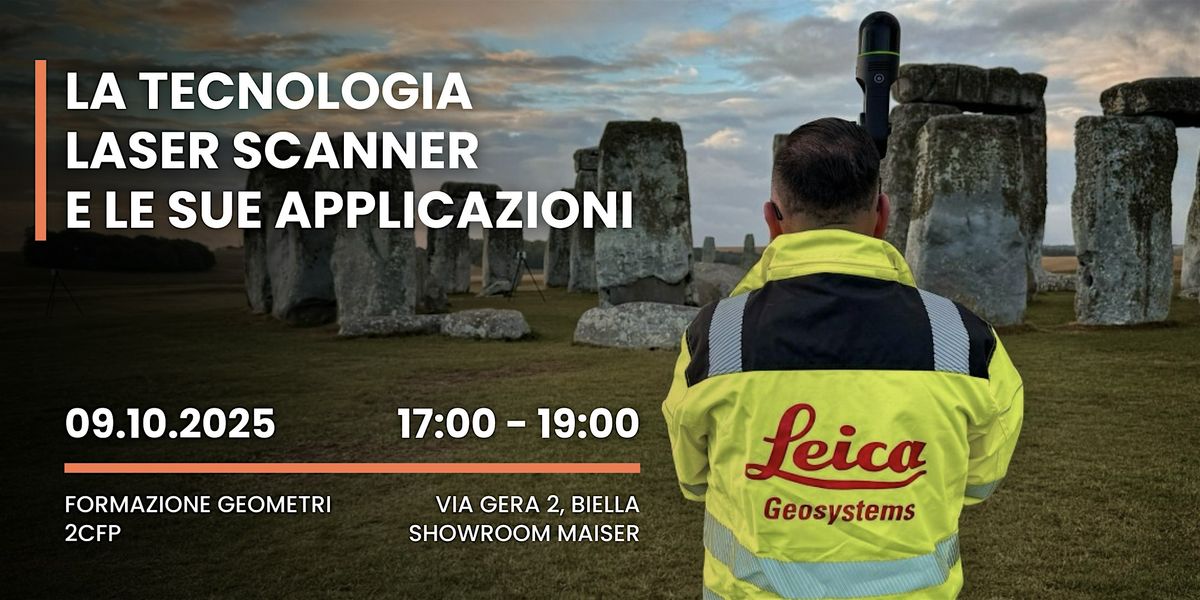 FORMAZIONE GEOMETRI 2CFP • Il laser scanner e le sue applicazioni, 9 October | Event in Biella | AllEvents