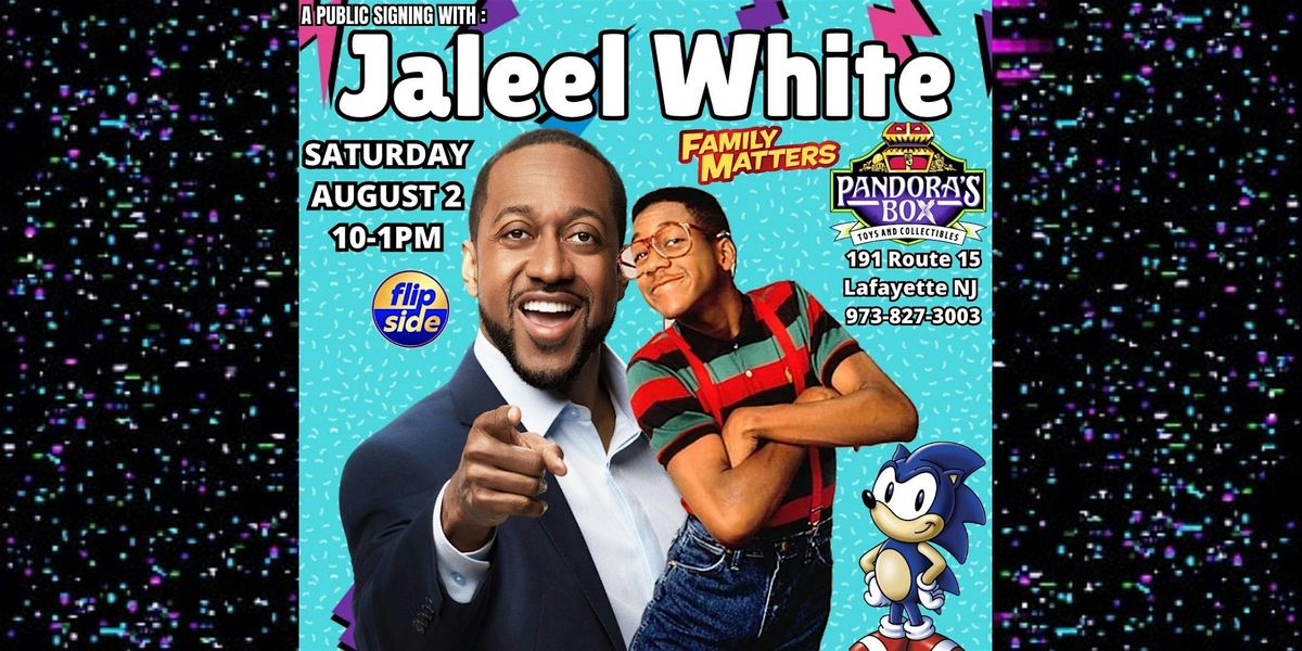 Meet & Greet with 90s icon Jaleel White at Pandoras Box Toys & Collectibles, 2 August | Event in Lafayette