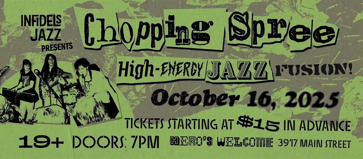 Infidels Jazz Presents: Chopping Spree at Hero's Welcome, 16 October | Event in Vancouver | AllEvents