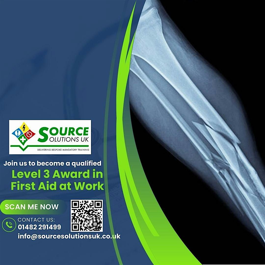 Level 3 Award in First Aid at Work - 3 Day Course - £240