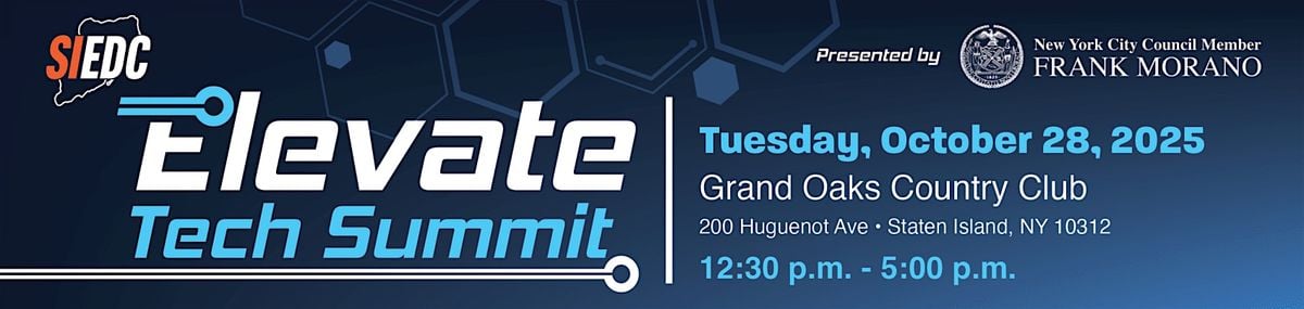 SIEDC Elevate Tech Summit, 28 October | Event in Staten Island | AllEvents