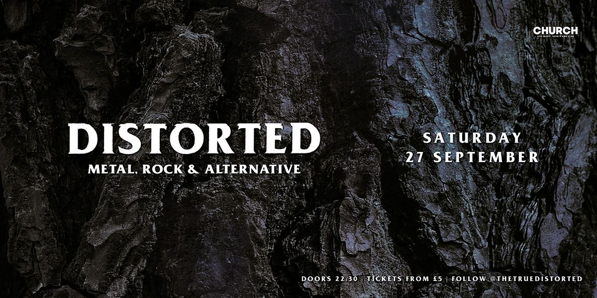 Distorted - Saturday 27 September, 27 September | Event in Dundee | AllEvents