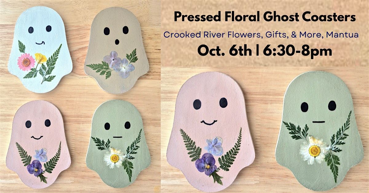 Wildflower Ghost Coasters Paint Party | Crooked River Flowers, Mantua, 6 October | Event in Mantua | AllEvents