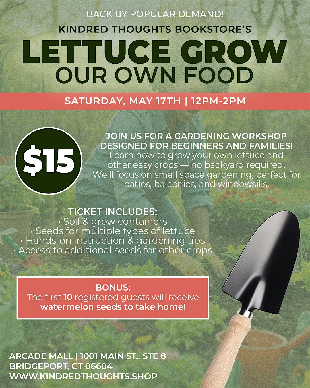 Lettuce Grow Our Own Food Workshop, 17 May | Event in Bridgeport | AllEvents