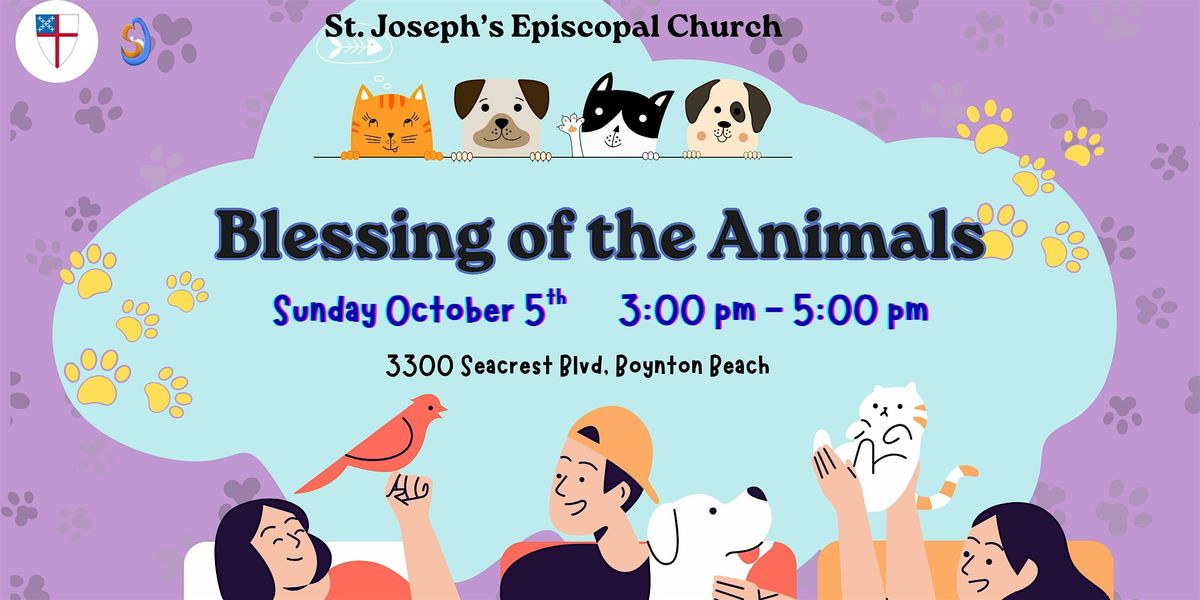 St. Joseph's Episcopal Church Annual Blessing of the Animals, 5 October | Event in Boynton Beach | AllEvents