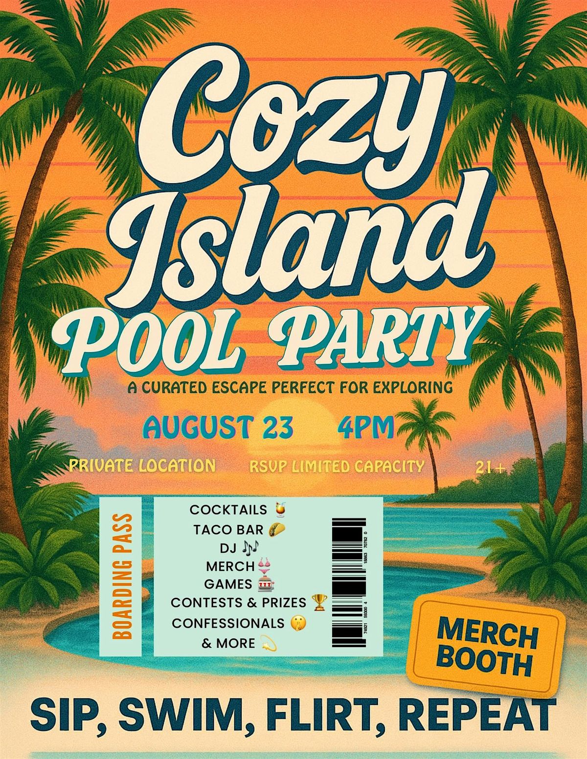 COZY ISLAND POOL PARTY, 23 August | AllEvents