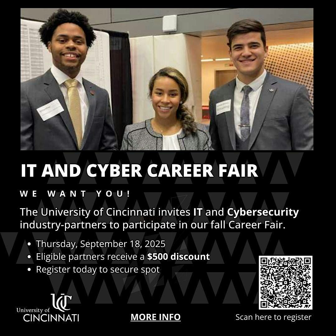 UC IT and Cyber Zone of the University of Cincinnati Business, Engineering, 18 September | Event in Cincinnati