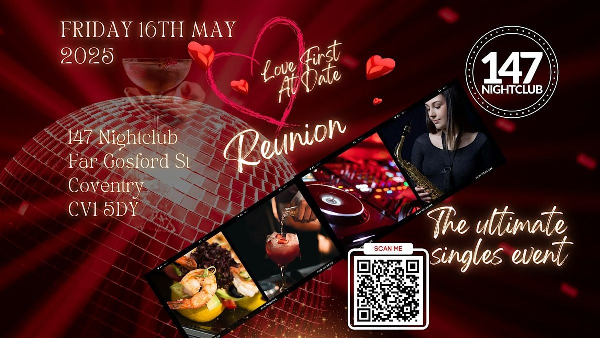 Love At First Date's Singles Exclusive Event, 16 May | Event in Coventry | AllEvents